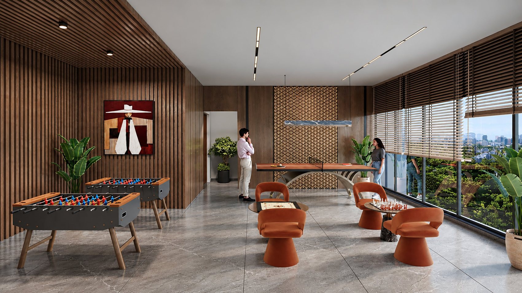 SkyOne indoor game room