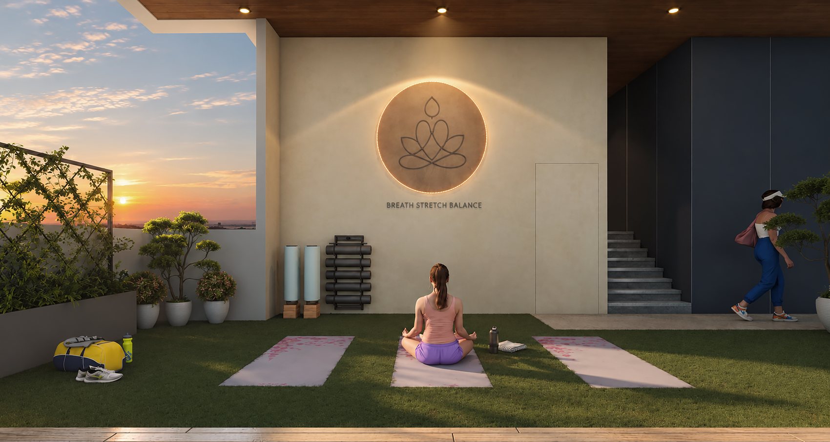 SkyOne yoga deck